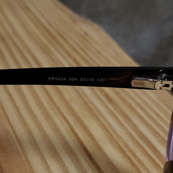 NEW TOM FORD TF5424 56A HAVANA AUTHENTIC EYEGLASSES FRAMES 53-15-140MM W/CASE - Picture 4 of 4